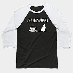 cat lover gifts  coffee woman Baseball T-Shirt